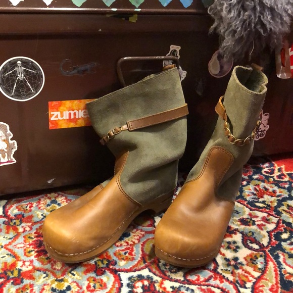 Size 38 Leather Clog Boots - Picture 6 of 6